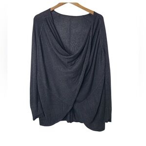 Lululemon Wrap Twist Front Long Sleeve Draped Back Sweater